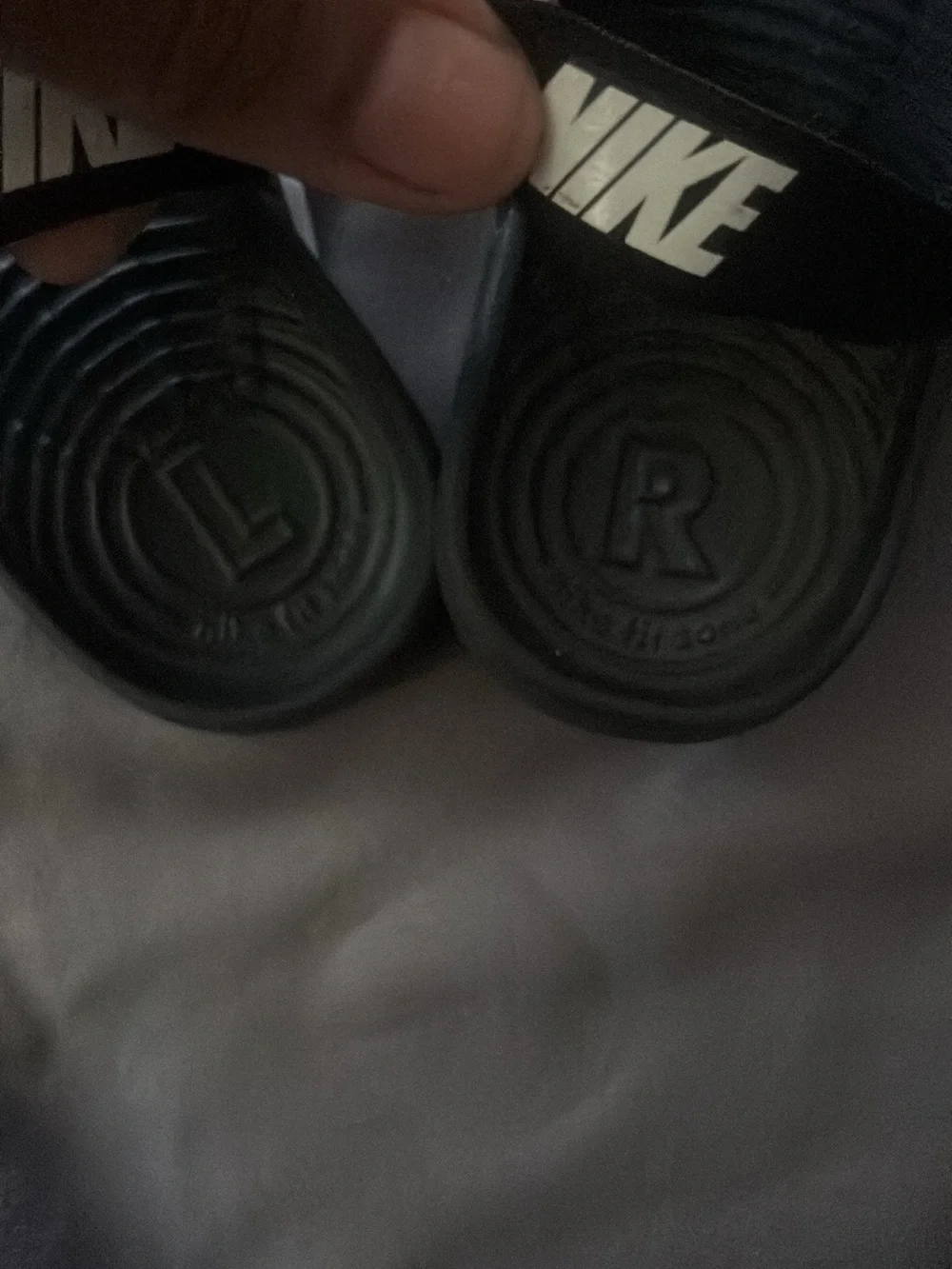 Nike Kids Black Slide Sandals with White Swoosh